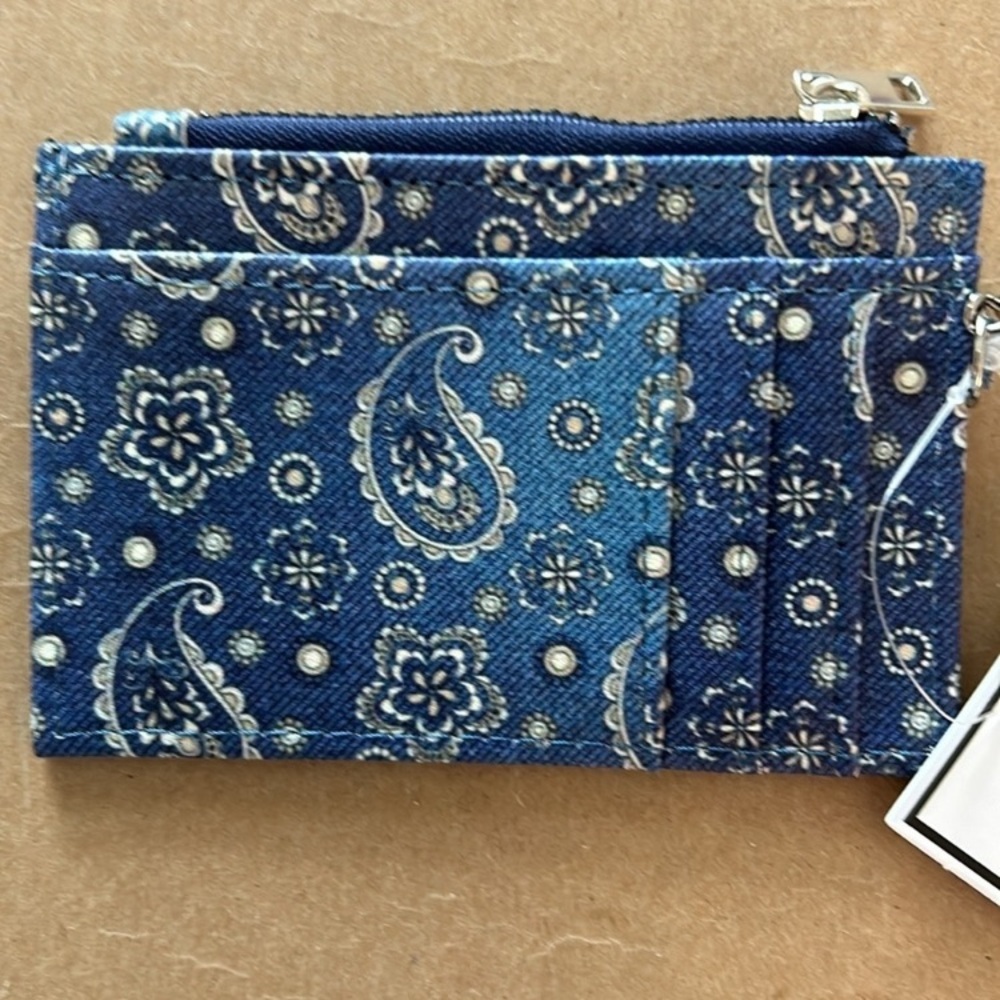 Western Bandana Print Card & Coin Purse Key Chain